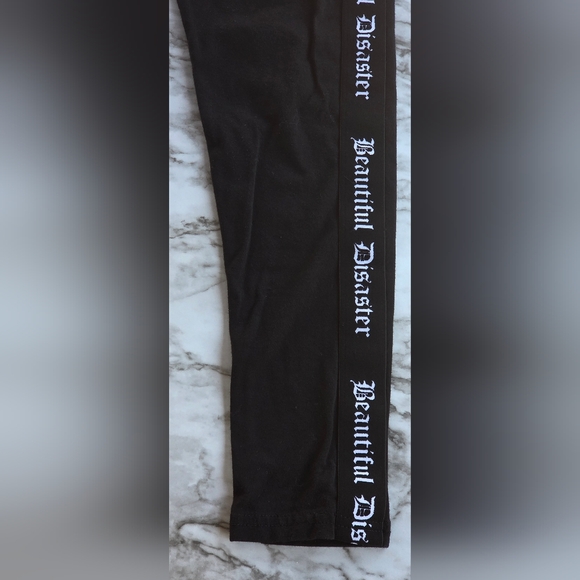 Beautiful Disaster Black Leggings - Picture 2 of 5